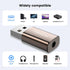 MOSWAG USB to 3.5mm Audio Jack Adapter (2 Pack), USB to Audio Aux Adapter, External Sound Card Converter