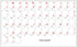 4Keyboard Dvorak Simplified Keyboard Stickers with RED Lettering ON Transparent Background