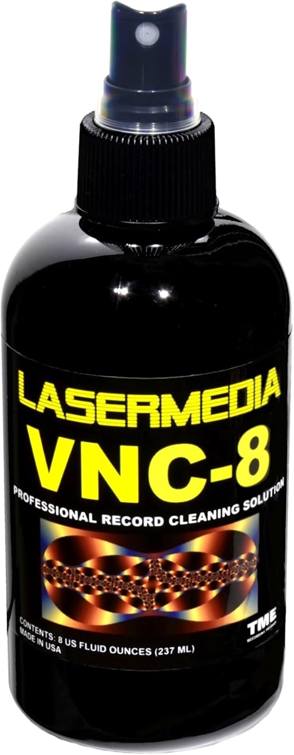 Vinyl Record Cleaning Solution Fluid, Professional 8 Oz Spray Bottle, Made in USA