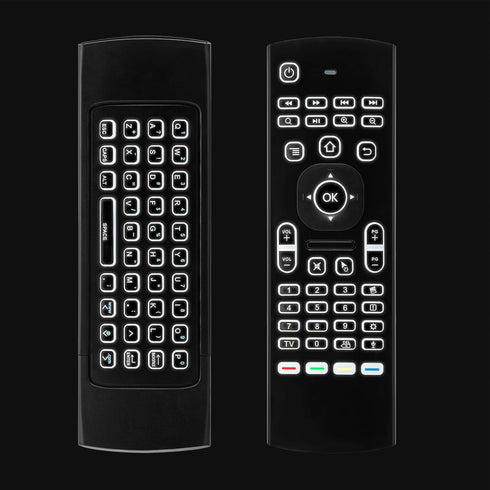 MX3 Air Mouse Voice Remote Control, 2.4G Mini Wireless Keyboard Air Mouse for Android Smart TV Box, Projector HTPC Mini