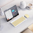 Super Space Wireless Bluetooth Keyboard and Mouse Combo, Ultra-Thin 2.4 GHz for iPad Pro/Air and Other Devices, Yellow