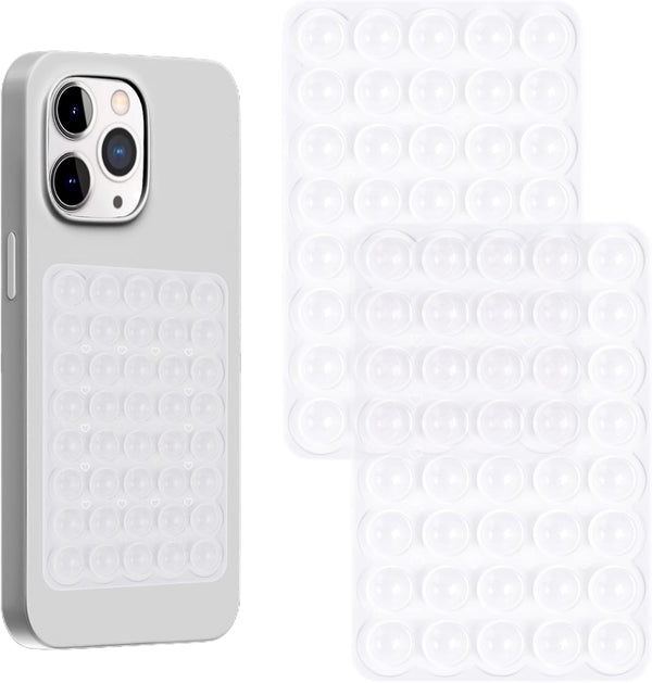 sicitu Silicone Sticky Phone Grip, Adhesive Suction Cup Phone Case Mount, Phone Grip
