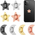 SynHHergyx 8 Pcs Stars Moon Cell Phone Ring Holder Metal Phone Finger Grip