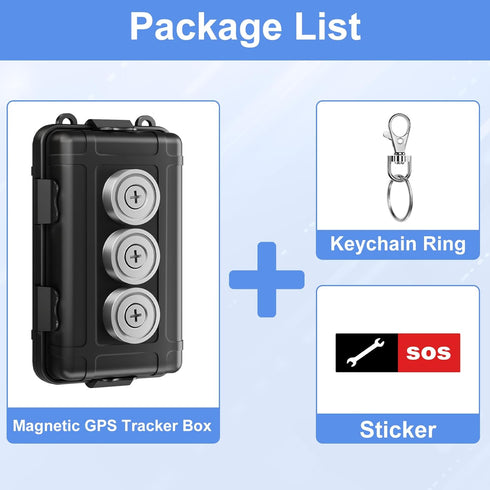 Upgraded Waterproof Magnetic GPS Tracker Box, Magnetic Key Holder for Car, Fits Most Brands GPS, Magnetic Stash Box