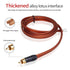 Yuchenfeng 14AWG Zero-Noise(1FT 2PCS) Gold-Plated RCA to Bare Wire Speaker Cable - OFC Copper Audio Cable