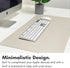 Macally Ultra-Slim USB Wired Keyboard with Number Keypad for Apple Mac Pro, MacBook, iMac, Silver