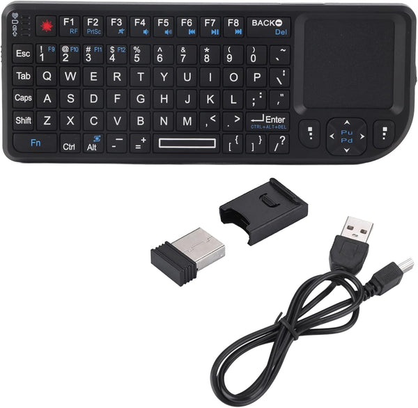 Touch Keyboard, Portable Mini Thin USB Rechargeable Touchpad Keyboard with Backlit for Various Devices