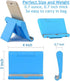 Adjustable Foldable Cell Phone Stand for Desk, Compatible with Most Devices, Lightweight (Blue)