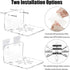 Smidaben 3PCS Acrylic Transparent Floating Wall Bracket, Suitable for Safety Cameras, Speakers, Baby Monitors, Dual-use