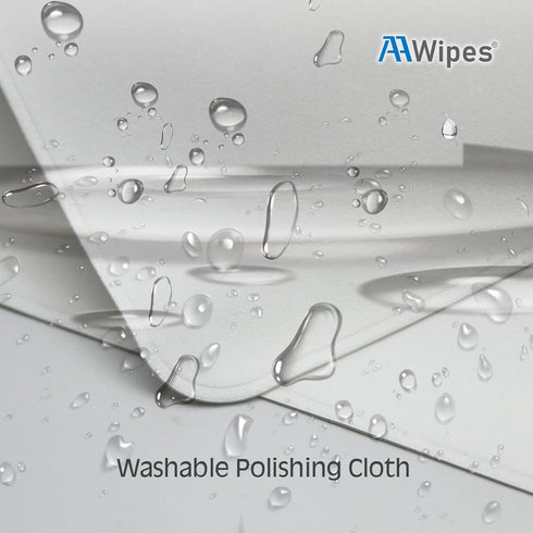 5 Packs (6.3" 6.3", 320 (X3602) AAwipes Polishing Cloths Double-Layer X White, GSM) Compatible with Apple iPhone, iPad