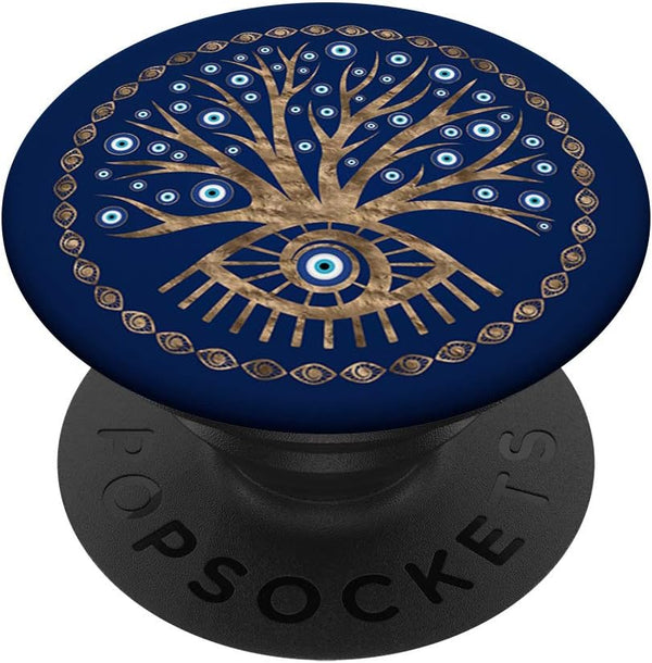Greek Mati Mataki - Matiasma Evil Eye PopSockets PopGrip for Phones & Tablets