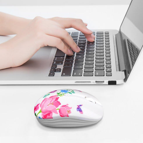 Wireless Mouse with Nano Receiver for PC, Laptop, Notebook, MacBook, Less Noise, Portable Optical Mice
