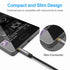 MaGeek 3.5mm Audio Aux Cord, Male to Male, Compatible with Beats, iPhone, iPod, iPad, 2-Pack, 6.6ft, Black