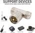 PL259 T Connector Adapter UHF Male to Female, 1 Male to 2 Female SO239 Tee Coaxial Cable Splitter for Ham Radio CB