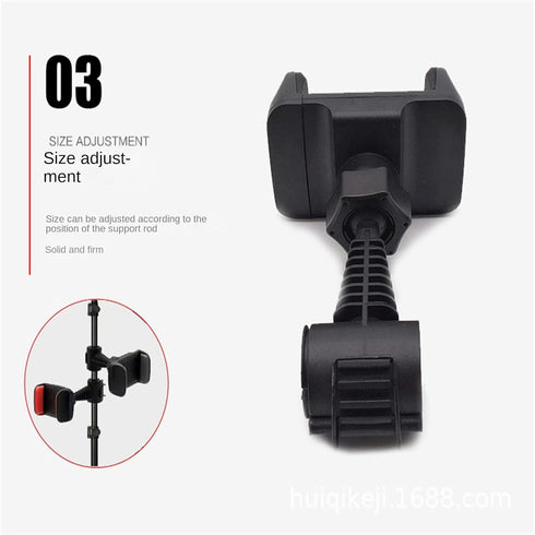 Universal Car Back Seat Phone Holder, Adjustable Headrest Phone Mount for Car Back Seat