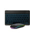 Ultra-Slim Bluetooth Keyboard and Mouse - Portable Mini Wireless Keyboard Rechargeable 7-Color Backlit for iPad iPhone
