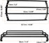 X AUTOHAUX 2pcs 12 Inch Car Bar Grille, Metal Black Subwoofer Grill Speaker Cover Protector Guard