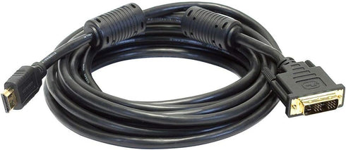 Monoprice Standard HDMI Cable to Single Link DVI Adapter, 15 Feet, Black