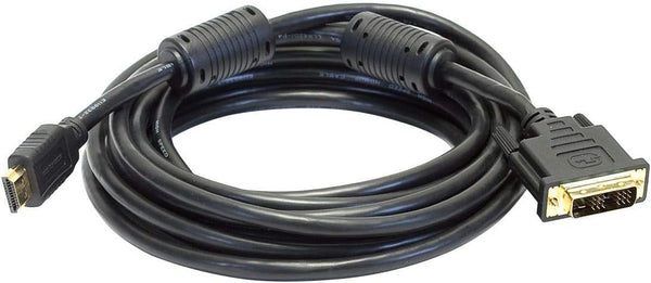 Monoprice Standard HDMI Cable to Single Link DVI Adapter, 15 Feet, Black
