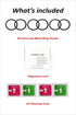 Jeluse 6 Pack Universal Metal Rings Compatible with Magsafe Sticker, Magnetic Ring for Phone Cases