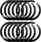 12 Pcs Universal Metal Ring Sticker Compatible with MagSafe for iPhone 13 12 Pro Mini Max, Car Charger Kit