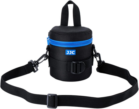 JJC Thick Camera Lens Pouch Case for Canon RF-S 18-150mm f/3.5-6.3 IS STM, Nikon AF 50mm f1.8D, and More
