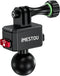 iMESTOU Action Camera Riding Mount with 360° Adjustable 1" Ball Head for GoPro Motion Cameras