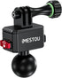 iMESTOU Action Camera Riding Mount with 360° Adjustable 1" Ball Head for GoPro Motion Cameras