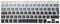 HRH Spanish Silicone Keyboard Cover for MacBook Air 13, MacBook Pro 13/15/17, iMac Older EU Layout - Ombre Gray