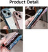 Casechics Luxury Glitter Bling Case for iPhone 13, Electro Plated Frame Edge Border, Full Body Protective Clear Soft