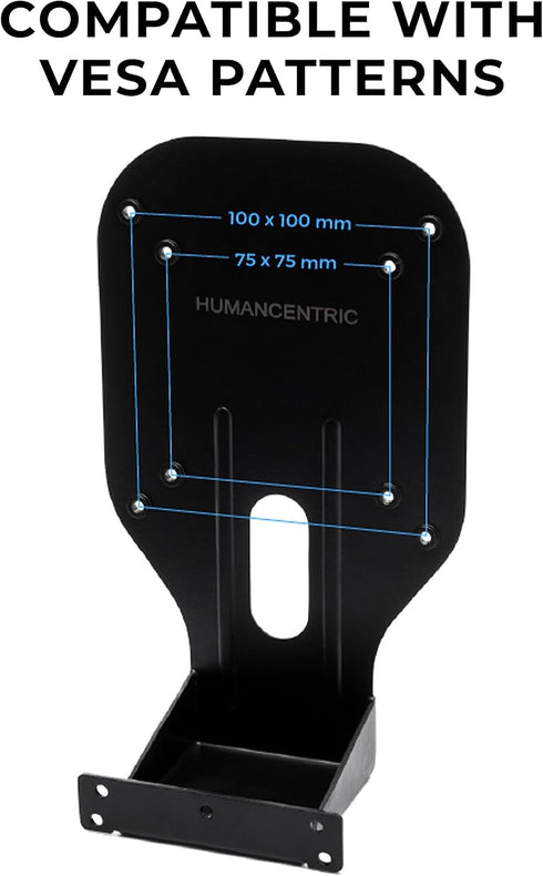 HumanCentric VESA Mount Adapter Bracket for HP Monitors, 2011x, 2211x, 2311x, 2511x, 2711x