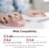 TECKNET Wireless Computer Mouse, 2.4G Wireless Bluetooth Mouse for Laptop, 6-Level Adjustable 4000 DPI, Portable