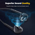 Earbuds Headphones with Microphone Pack of 5, Noise Isolating Wired Earbuds, Earphones with Powerful Heavy Bass Stereo, Compatible with Android, Phone, Laptops, MP3 and Most 3.5mm Interface