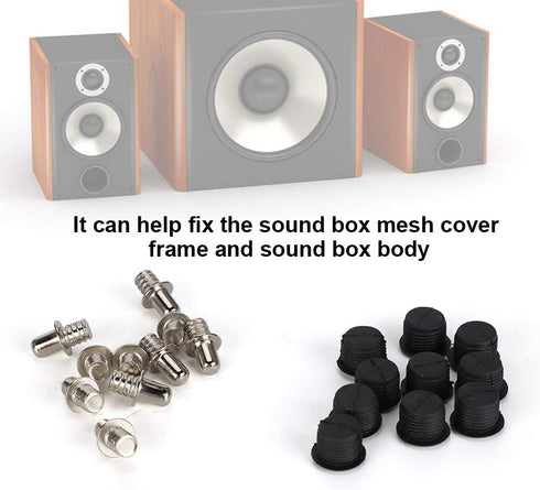 10 Pairs Snap Fastener Metal Speaker Grill Guides Speaker Fixing Button Speaker Fasteners Speaker Snap Fastener Sound Box Mesh Cover Frame Speaker Body Snap Fastener