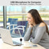 Mini USB Microphone for Laptop and Desktop, Gooseneck & Universal USB Sound Card, Ideal for Remote Work
