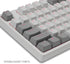 Happy Balls PBT Keycaps, Backlit Cherry MX Keycap Set with Keycap Puller for US Layout 61 87 104 108 MX Switches (Grey