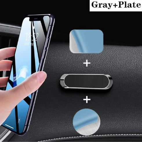 TRUE LINE Automotive Silver Magnet Holder for Cell Phone, Dashboard Steering Wheel Mounted
