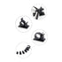 Cable Clips, GLE2016 Self-Adhesive Wire Holder, 20 Pack Black, Cord Management Clamps