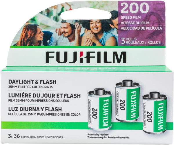 Fujifilm Fujicolor 200 Color Negative Film (35mm Roll Film, 36 Exposures, 3-Pack)