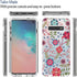 Clear Case for Galaxy S10, Soft TPU 360 Full Body Shockproof Hybrid Bumper Cover with Floral Prints