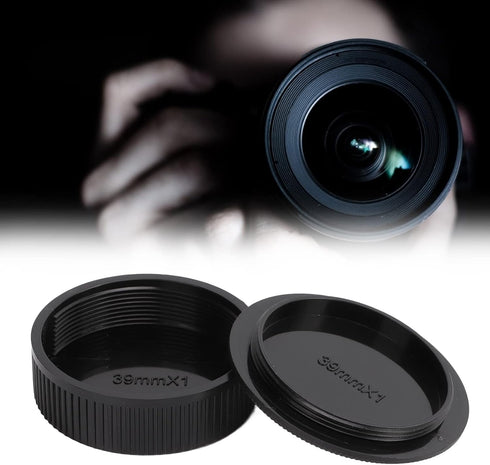 YYOYY 3 Pairs Rear Lens Cover and Camera Body Front - M39 Front Rear Lens, Dust Proof and Scratch Proof