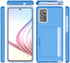 Phone Case for Samsung Galaxy Note 20 with Tempered Glass Screen Protector, Slim Wallet Cover with Credit Card Holder