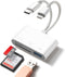 WEZAFO SD Card Reader for iPhone Android, Memory Card Reader Built-in Dual iOS