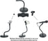 Rockville 9 iStand Webcam Stand Gooseneck Web Cam Camera Stand w/Tablet Mount