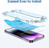 amFilm OneTouch Glass Screen Protector for iPhone 14 Pro 6.1" (2022) - Bubble Free, Easy Install, 2+2 Pack, Lens