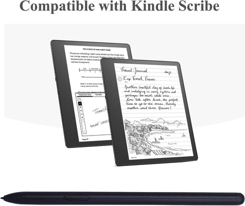 Stylus Pen for Kindle Scribe, Compatible with Palm Rejection, 4096 Levels of Pressure Sensitivity (Black)
