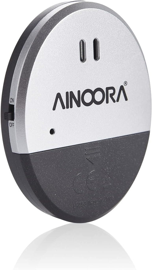 AINOORA 4 Pack, 130dB Window Alarms Loud Glass Break Sensor & Vibration Alarm for Home Security, Burglar Entry Detector