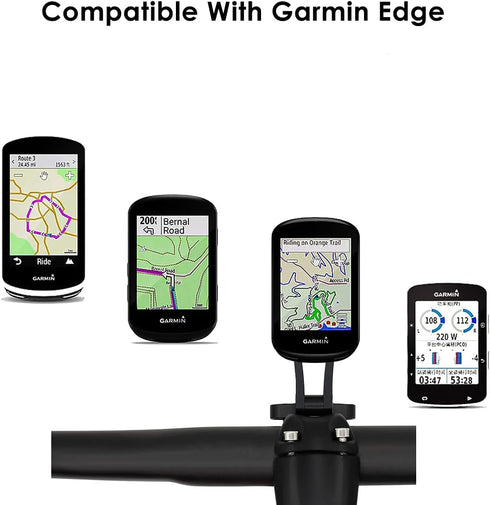 Thinvik Bike Computer Mount for Garmin Edge, Gopro Combo Mount, Compatible with All Garmin Series GPS - CNC Aluminum