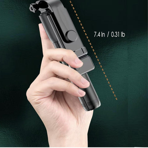 Tengsun 28" 360Rotation Phone Tripod & Selfie Stick Travel Tripod for iPhone Selfies, with Phone Holder Selfie Stick