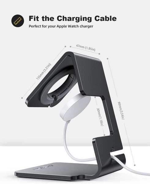 Lamicall Stand for Apple Watch, Charging Stand - Desk Watch Stand Holder Charging Dock Station compatible with Apple